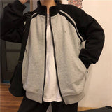 Hip Hop Baseball Uniform Flocking Printed Jacket Streetwear Loose Patchwork Jacket Men's Tops Women's Jackets Oversized Jackets