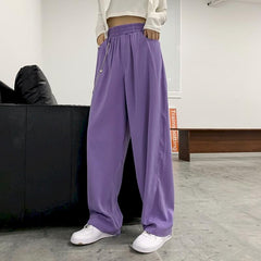NiceMix Elastic Waistband Loose Harem Embroidery Tie Dye Contrast Jogger Pant Women Man Streetwear Korean Harajuku Punk Hip Hop