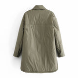 Spring Casual Woman Loose Long Basic Pocket Shirt Coats Female Fashion Oversized Light Jacket Ladies Solid Color Outwear