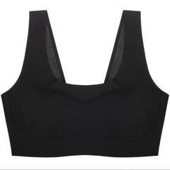 Plus Size Bra Latex Seamless Bras for Women Push Up Underwear Bralette Top Bh Comfort Cooling Gathers Shock-Proof Pad  Pbong  mid size graduation outfit romantic style teen swag clean girl ideas 90s latina aesthetic