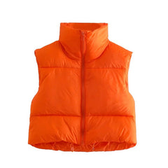 Spring Casual Woman Black Loose Short Vest Female Fashion Oversized  Solid Color Tank Ladies Basic Warm Sleeveless Jacket