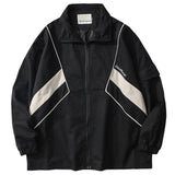 American Retro Tactical Jacket Men's Japan Color Matching High Street Loose Casual Sports Baseball Uniform Preppy Hip Hop Coat