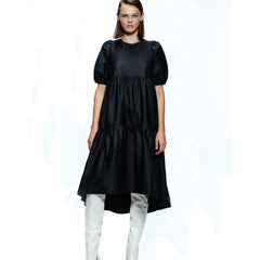 Pbong  mid size graduation outfit romantic style teen swag clean girl ideas 90s latina aestheticFandy Lokar Solid O Neck Dresses Women Fashion Asymmetrical Dress Women Elegant Poplin Dresses Female Ladies HW
