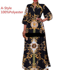 Pbong Summer Party Dress  Women Vintage Printed Maxi Long Dress Casual Vestido Casual Robe Femme Holiday Sundress Oversized