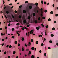 Women White Blouses Polka Dot Peplum See Through Sexy Thin Transparent Half Flare Sleeves Waist Belt Tops Shirt Fashion Bluas Pbong mid size graduation outfit romantic style teen swag clean girl ideas 90s latina aesthetic
