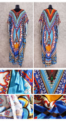 Pbong mid size graduation outfit romantic style teen swag clean girl ideas 90s latina aestheticMoroccan Kaftan Bohemian Printed Summer Dress Long Tunic Women Plus Size Beach Wear Swim Suit Cover Up Robe de plage