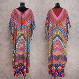 Pbong mid size graduation outfit romantic style teen swag clean girl ideas 90s latina aestheticMoroccan Kaftan Bohemian Printed Summer Dress Long Tunic Women Plus Size Beach Wear Swim Suit Cover Up Robe de plage