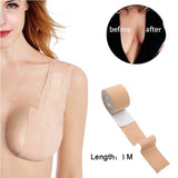 pbong 1 Roll Women Push Up Bras For Self Adhesive Silicone Breast Stickers Strapless Body Invisible Bra DIY Breast Lift Up Boob Tape