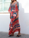 Pbong mid size graduation outfit romantic style teen swag clean girl ideas 90s latina aestheticMoroccan Kaftan Bohemian Printed Summer Dress Long Tunic Women Plus Size Beach Wear Swim Suit Cover Up Robe de plage