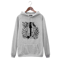 Women's Harajuku Streetwear Gothic Skull Print Pullover Punk Style Sweatshirt Oversized Hoodie Ladies Retro Hoodie clothes