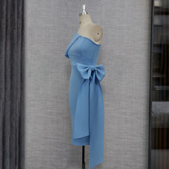 Women Pink Dress One Shoulder with Bowtie Waist Belt Party Christmas Elegant Slim Birthday African Event Celebrate Occasion New Pbong mid size graduation outfit romantic style teen swag clean girl ideas 90s latina aesthetic