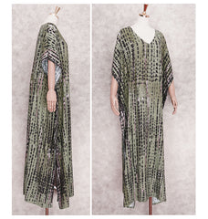 Bohemian Striped Print Women Beach Dress Bathing Suit Cover Up Summer Tunic For Woman Beachwear Robe de plage Kaftan Pbong  mid size graduation outfit romantic style teen swag clean girl ideas 90s latina aesthetic