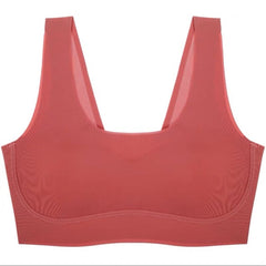 Plus Size Bra Latex Seamless Bras for Women Push Up Underwear Bralette Top Bh Comfort Cooling Gathers Shock-Proof Pad  Pbong  mid size graduation outfit romantic style teen swag clean girl ideas 90s latina aesthetic