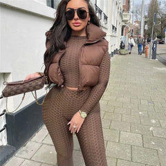 Spring Casual Woman Black Loose Short Vest Female Fashion Oversized  Solid Color Tank Ladies Basic Warm Sleeveless Jacket