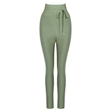 Pbong High Quality Black Grey Pink Rayon Bandage Pant Sexy Fashion Celebrity Pant