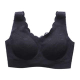 Plus Size Bra 3XL4XL Seamless Bras For Women Underwear BH Sexy Lace Brassiere Push Up Bralette With Pad Vest Top Bra