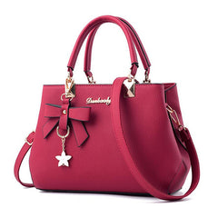 Elegant Shoulder Bag Women Designer Luxury Handbags Women Bags Plum Bow Sweet Messenger Crossbody Bag