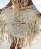 New Summer Fashion Women's Top Fringed Dress Kimono Cardigan