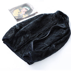 Winter women's polar fleece coral fleece jacket women outdoor warmth padded cardigan plush sweatshirt women pink hoodie