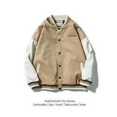 Women jacket coat Hip Hop Furry Bone Patchwork Color Block Jackets Ms Harajuku Streetwear Bomber garb Baseball Coats Unisex