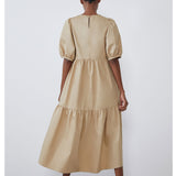 Pbong  mid size graduation outfit romantic style teen swag clean girl ideas 90s latina aestheticFandy Lokar Solid O Neck Dresses Women Fashion Asymmetrical Dress Women Elegant Poplin Dresses Female Ladies HW