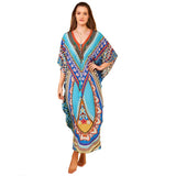 Pbong mid size graduation outfit romantic style teen swag clean girl ideas 90s latina aestheticMoroccan Kaftan Bohemian Printed Summer Dress Long Tunic Women Plus Size Beach Wear Swim Suit Cover Up Robe de plage