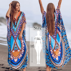Pbong mid size graduation outfit romantic style teen swag clean girl ideas 90s latina aestheticMoroccan Kaftan Bohemian Printed Summer Dress Long Tunic Women Plus Size Beach Wear Swim Suit Cover Up Robe de plage