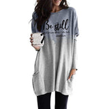Be Still And Know That I Am God Faith Women Winter Dress Religious Christian Casual Bible Clothes Vestido Hoodies Dresses