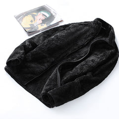 Winter women's polar fleece coral fleece jacket women outdoor warmth padded cardigan plush sweatshirt women pink hoodie