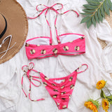 3 Pcs Printed Bikini Set High Waist Swimwear Women Sexy Bathing Suit Biquini Push Up Swimsuit Women's Bikinis Beach Wear Pbong mid size graduation outfit romantic style teen swag clean girl ideas 90s latina aesthetic