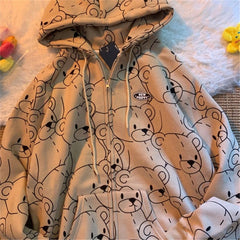 Summer Harajuku Butterfly Hoodie With Zipper Women Sweatshirt  Spring Oversized Hoodies Outerwear Plus Size