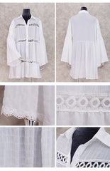 Beach Cover up  White Tunic Woman Bikini Cover-ups Bathing Suit Women Beachwear Swimsuit Cover up Sarong pareo plage Pbong mid size graduation outfit romantic style teen swag clean girl ideas 90s latina aesthetic