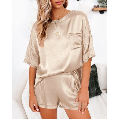 Fashion Tops + Shorts Sets Women Pajamas Outfits Two Piece Set Women Tracksuit Casual Suit Woman Clothes Sweatsuit Ropa Mujer