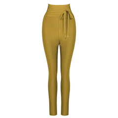 Pbong High Quality Black Grey Pink Rayon Bandage Pant Sexy Fashion Celebrity Pant