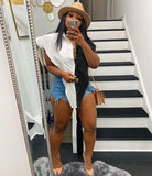 Pbong mid size graduation outfit romantic style teen swag clean girl ideas 90s latina aesthetic freaknik tomboy swaggy going out classic eBlouses Tops Sexy Cut Out Side Button Up White Shirt Women Fashion Clothing Sleeveless Streetwear Women's Shirts