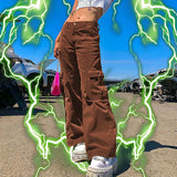 Rockmore Vintage  Joggers Women Wide Leg Straight Pants streetwear Sweatpant High Waist Pants Korean Plus Size Harajuku Trousers