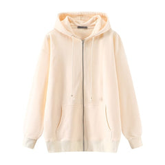 Oversize Girls Thick Hoodies Spring Fashion Ladies Streetwear Fleece Outfits Y2K Boyfriend Loose Hoodies Unisex Women Chic