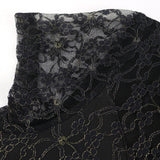 Black Dress Lace Patchwork Elegant for Women Party Sheer Sleeves Slim See Through Mermaid Large Size Lady Homecoming Robes Gowns Pbong  mid size graduation outfit romantic style teen swag clean girl ideas 90s latina aesthetic