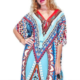 Pbong mid size graduation outfit romantic style teen swag clean girl ideas 90s latina aestheticMoroccan Kaftan Bohemian Printed Summer Dress Long Tunic Women Plus Size Beach Wear Swim Suit Cover Up Robe de plage