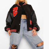 Spring And Autumn Vibe Style Baseball Uniform New Bomber Jacket For Women Fashion Retro Clothes Streetwear Oversized Coat