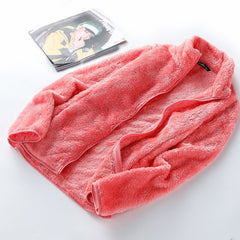 Winter women's polar fleece coral fleece jacket women outdoor warmth padded cardigan plush sweatshirt women pink hoodie