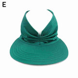 New Hat Women Summer Sun Visor Hat Women Girls Anti-UV Elastic Hollow Top Hat Outdoor Sun Hat Summer Hat Visor Caps For Ladies