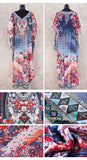 Pbong mid size graduation outfit romantic style teen swag clean girl ideas 90s latina aestheticMoroccan Kaftan Bohemian Printed Summer Dress Long Tunic Women Plus Size Beach Wear Swim Suit Cover Up Robe de plage