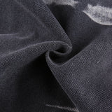 pbong Brown Tie Dye Print Y2k Baggy Mom Jeans Women Vintage Aesthetic Straight Denim Pants High Waist Gray Trousers Streetwear
