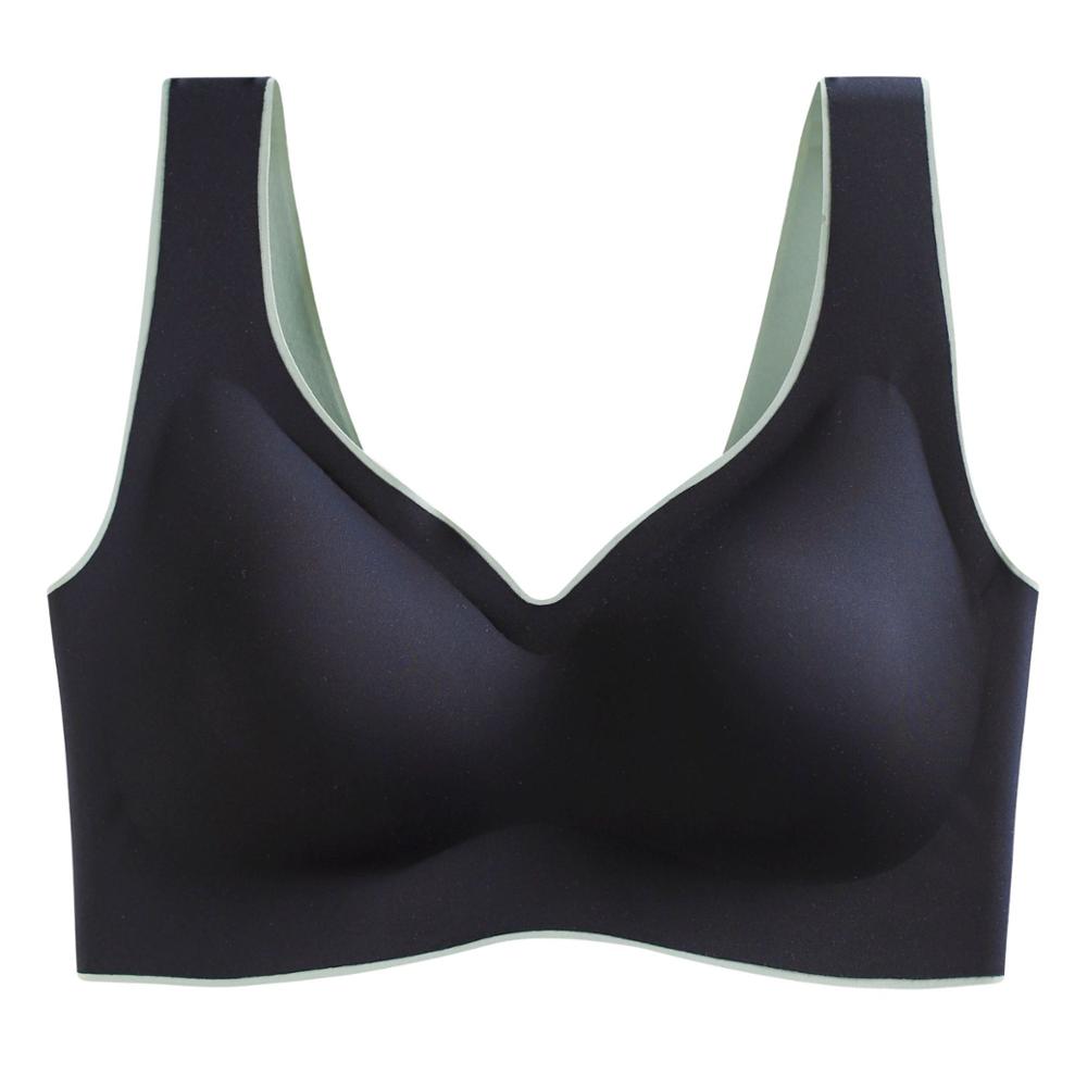Plus Size Bra Latex Seamless Bras for Women Push Up Underwear Bralette Top Bh Comfort Cooling Gathers Shock-Proof Pad  Pbong  mid size graduation outfit romantic style teen swag clean girl ideas 90s latina aesthetic