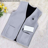 Electric Heated Vest Jackets Warm Up Heating Warmer for Winter Outdoor Skiing TC21