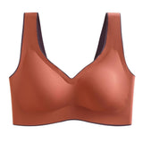 Plus Size Bra Latex Seamless Bras for Women Push Up Underwear Bralette Top Bh Comfort Cooling Gathers Shock-Proof Pad  Pbong  mid size graduation outfit romantic style teen swag clean girl ideas 90s latina aesthetic