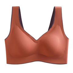 Plus Size Bra Latex Seamless Bras for Women Push Up Underwear Bralette Top Bh Comfort Cooling Gathers Shock-Proof Pad  Pbong  mid size graduation outfit romantic style teen swag clean girl ideas 90s latina aesthetic