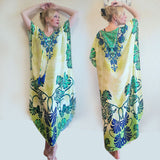 Pbong mid size graduation outfit romantic style teen swag clean girl ideas 90s latina aestheticMoroccan Kaftan Bohemian Printed Summer Dress Long Tunic Women Plus Size Beach Wear Swim Suit Cover Up Robe de plage