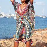 Pbong mid size graduation outfit romantic style teen swag clean girl ideas 90s latina aestheticMoroccan Kaftan Bohemian Printed Summer Dress Long Tunic Women Plus Size Beach Wear Swim Suit Cover Up Robe de plage
